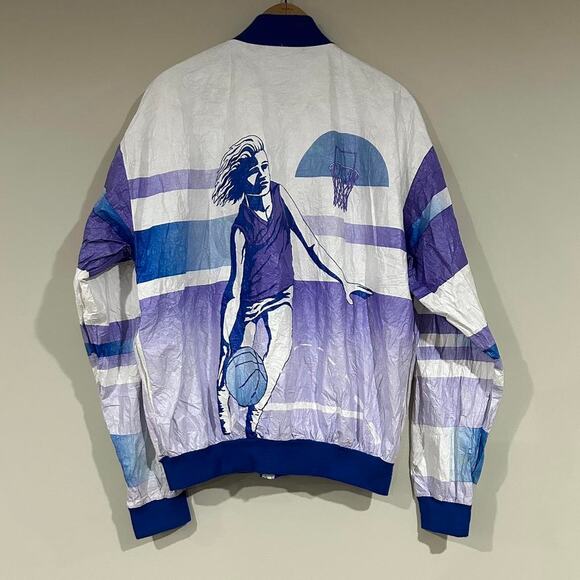Vintage Women’s Basketball AOP Lightweight Jacket - Picture 2 of 8